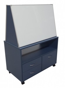 Mobile Teaching Station - Whiteboard/Pinboard