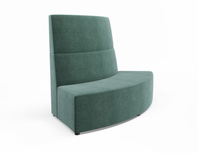 Large 60o Convex High Back, Deep Base.