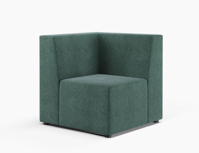 90o Square Corner Low Back, Deep Base.