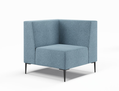 90o Square Corner Low Back, Borsari Legs.