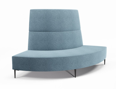 Large 90o Convex High Back, Borsari Legs.