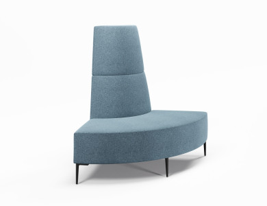Small 90o Convex High Back, Borsari Legs.