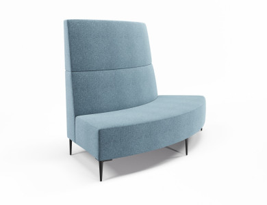 Large 60o Convex High Back, Borsari Legs.