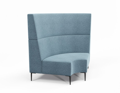 Small 90o Concave High Back, Borsari Legs.