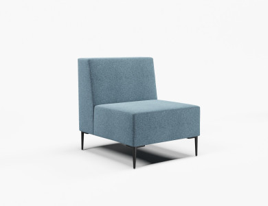 700mmL Straight Low Back, Borsari Legs.