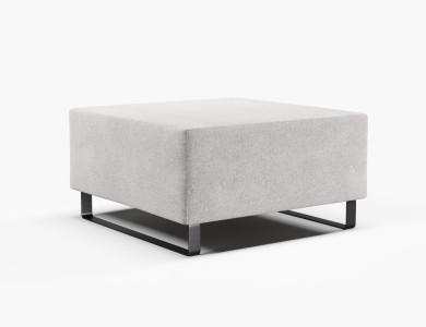 800mmL Square Ottoman, Sleigh Legs.