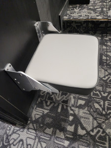 Fold-up usher seat